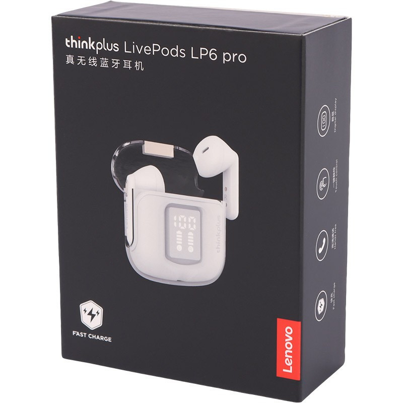 ایرپاد سفید Lenovo Live Pods LP6 Pro