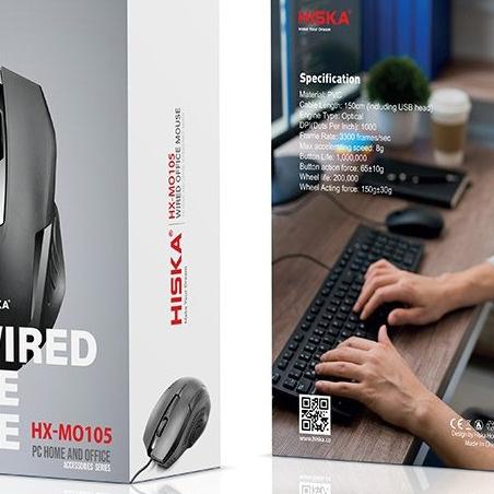 ماوس با سیم هیسکا مدل HX-MO105
