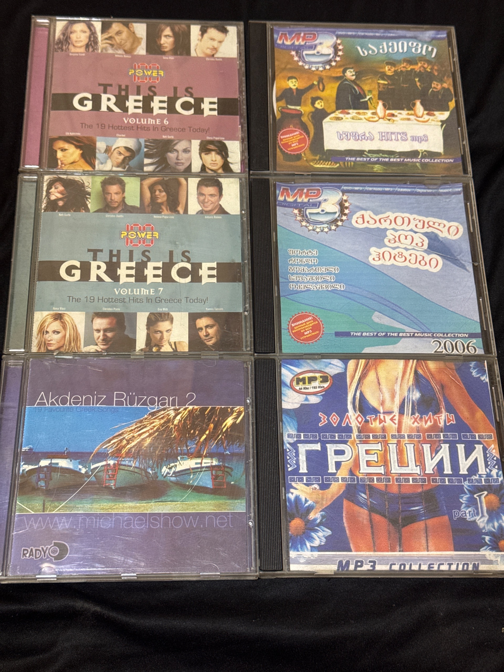 6 عدد. سی دی آهنگهای یونانی