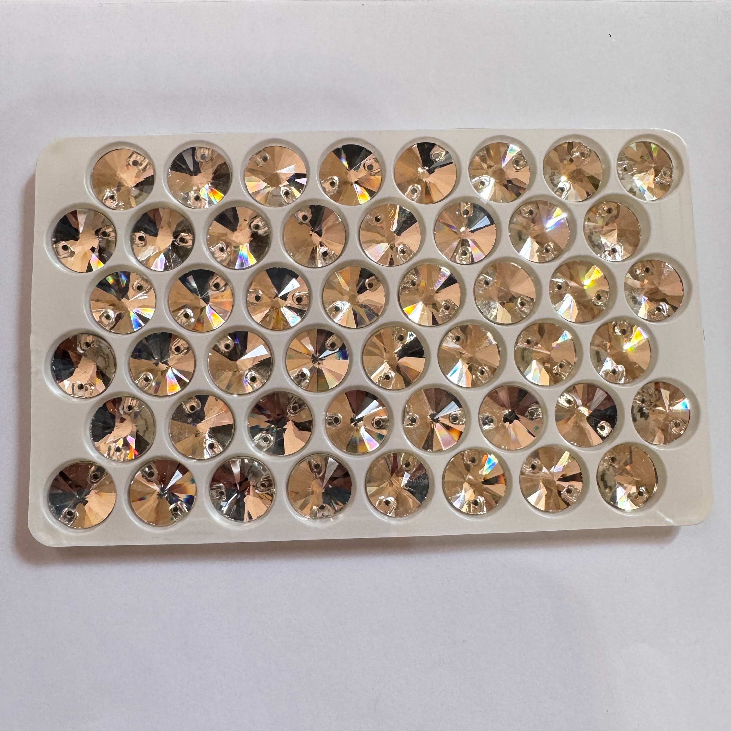 نگین کریستالی گرد 12 میلی متری