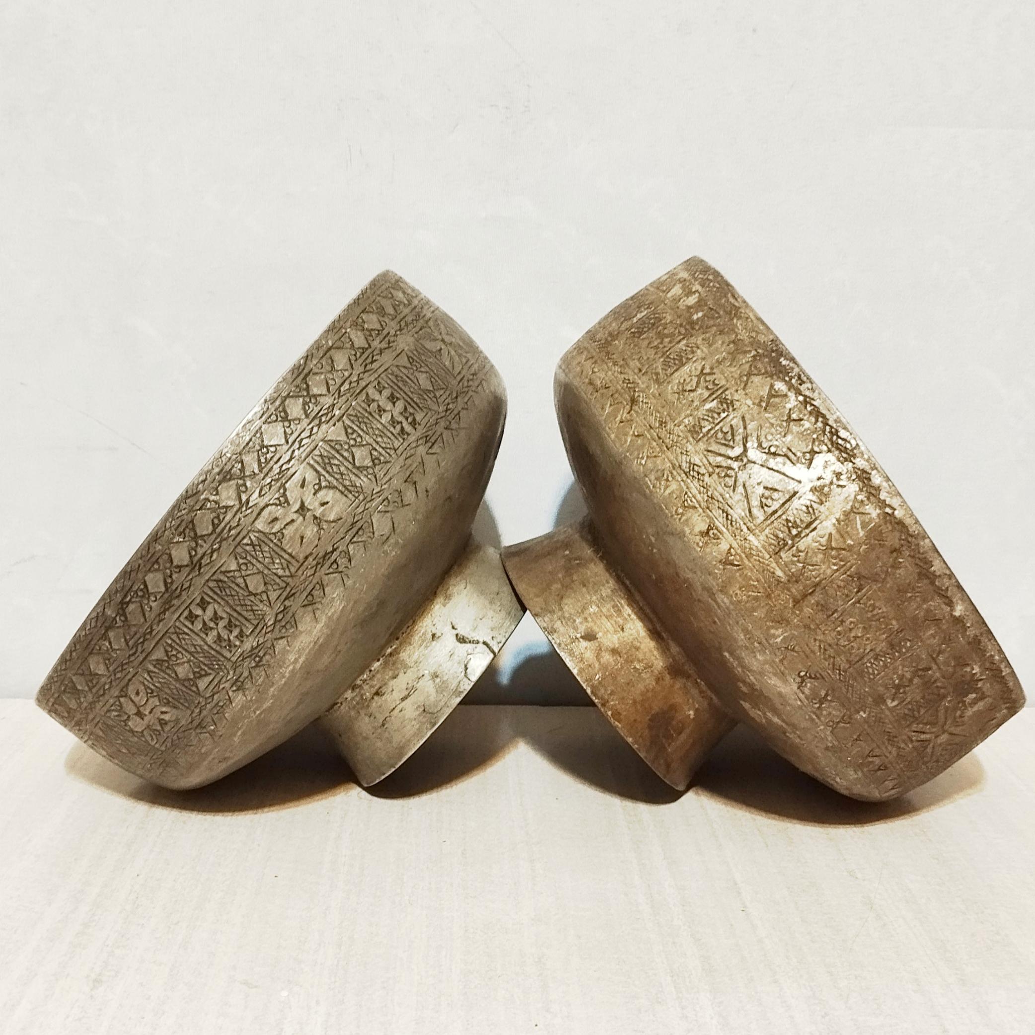 کاسه کعب دار مسی قاجاری