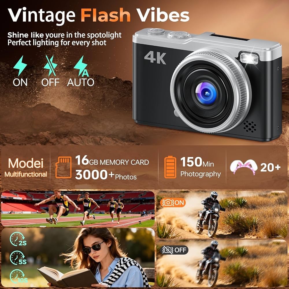 دوربین دیجیتال MaxMango D72 با فیلمبرداری 4K