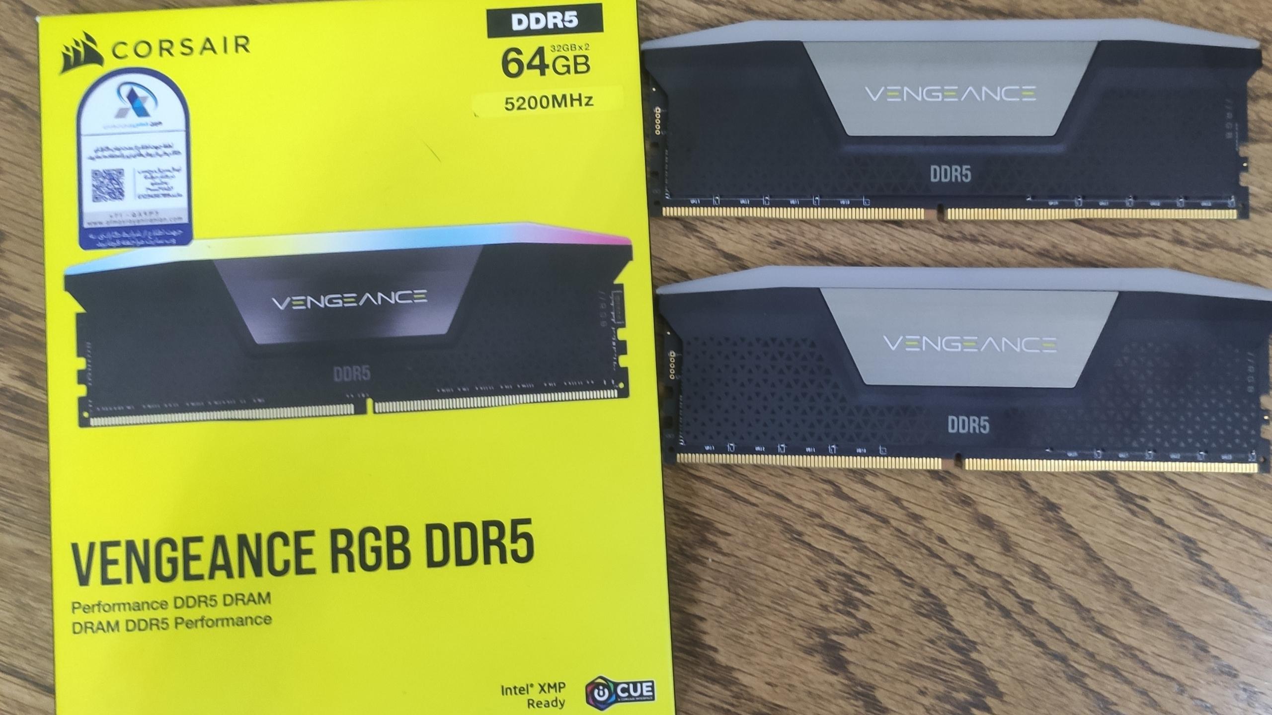 رم کورسیر 64GB (2x32GB) 5200MHz DDR5 CL40