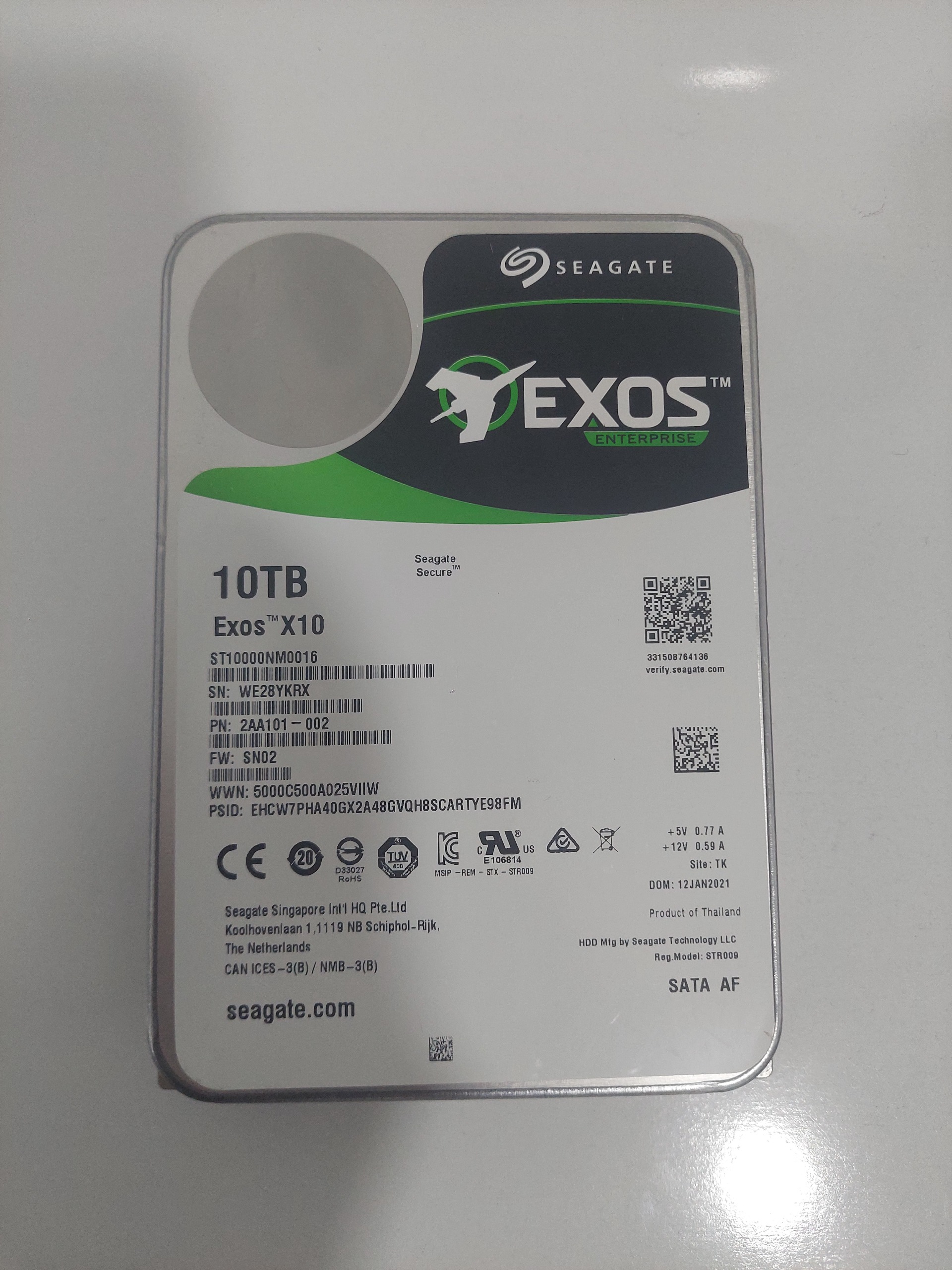 هارد سیگیت Exos X14 ST10000NM0478 ظرفیت 10 ترا