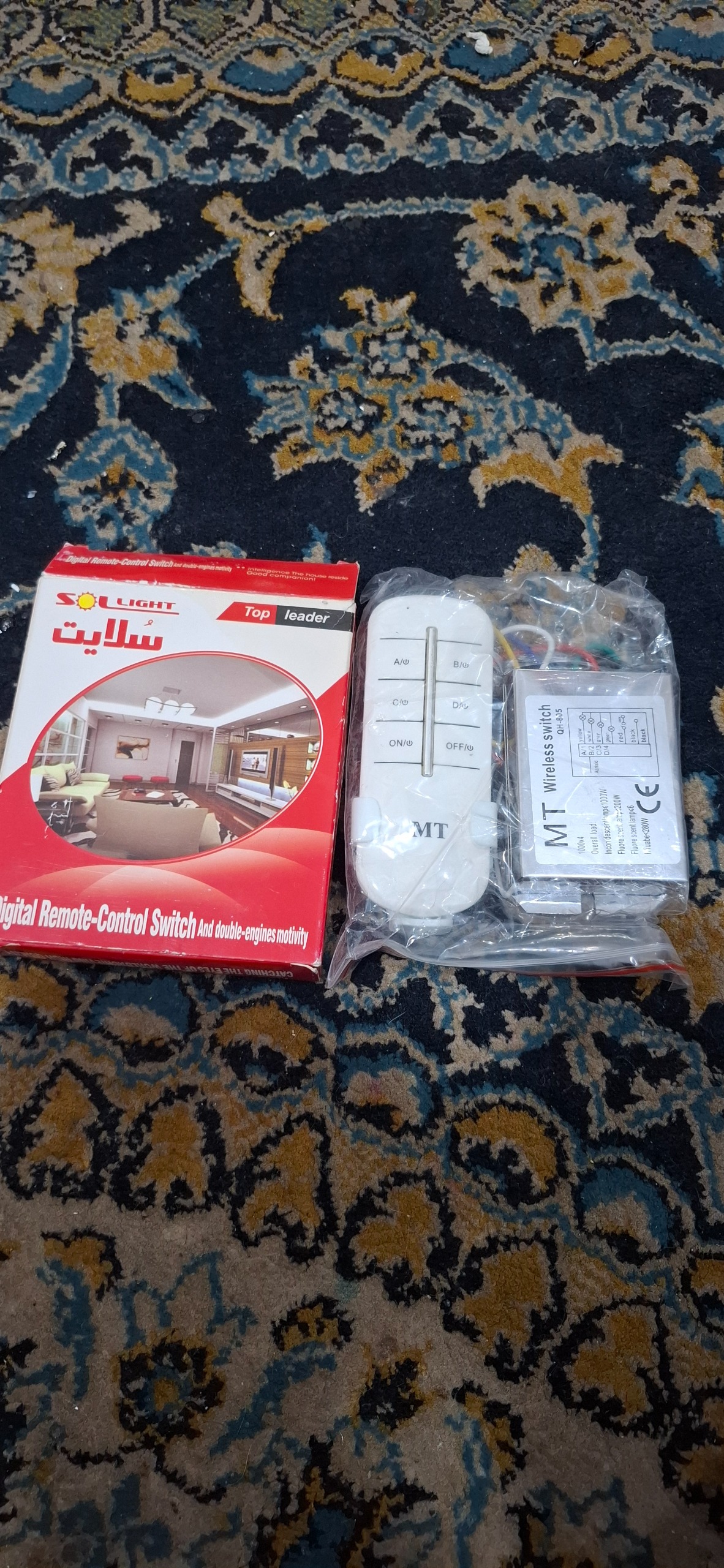 ریموت کنترل لامپ ام تی مدل wrcs رنگ سفید