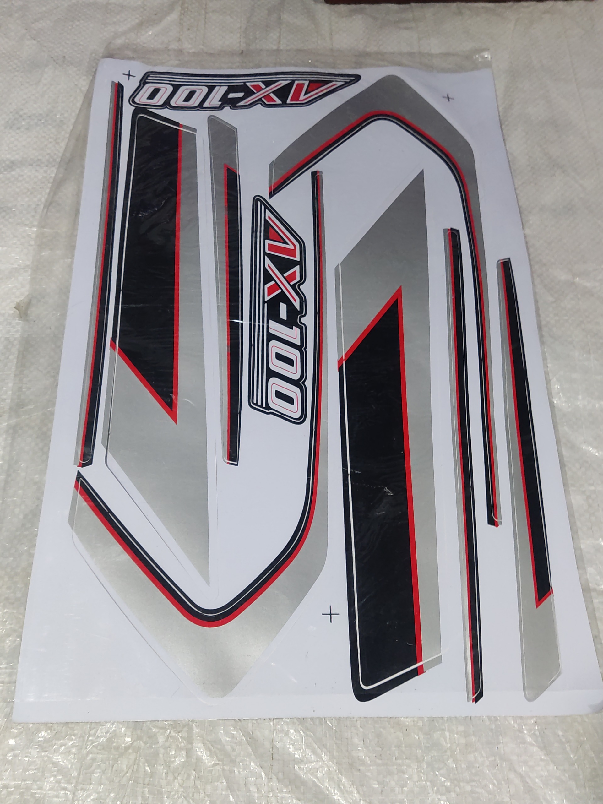 برچسب باک سوزوکی ax100 رنگ قرمز