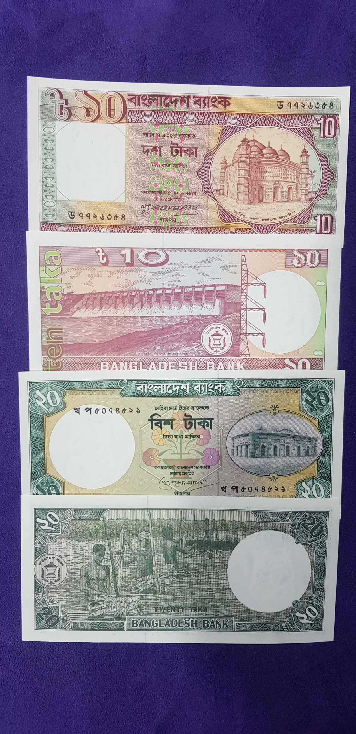 2 جفت اسکناس تاکا بنگلادش