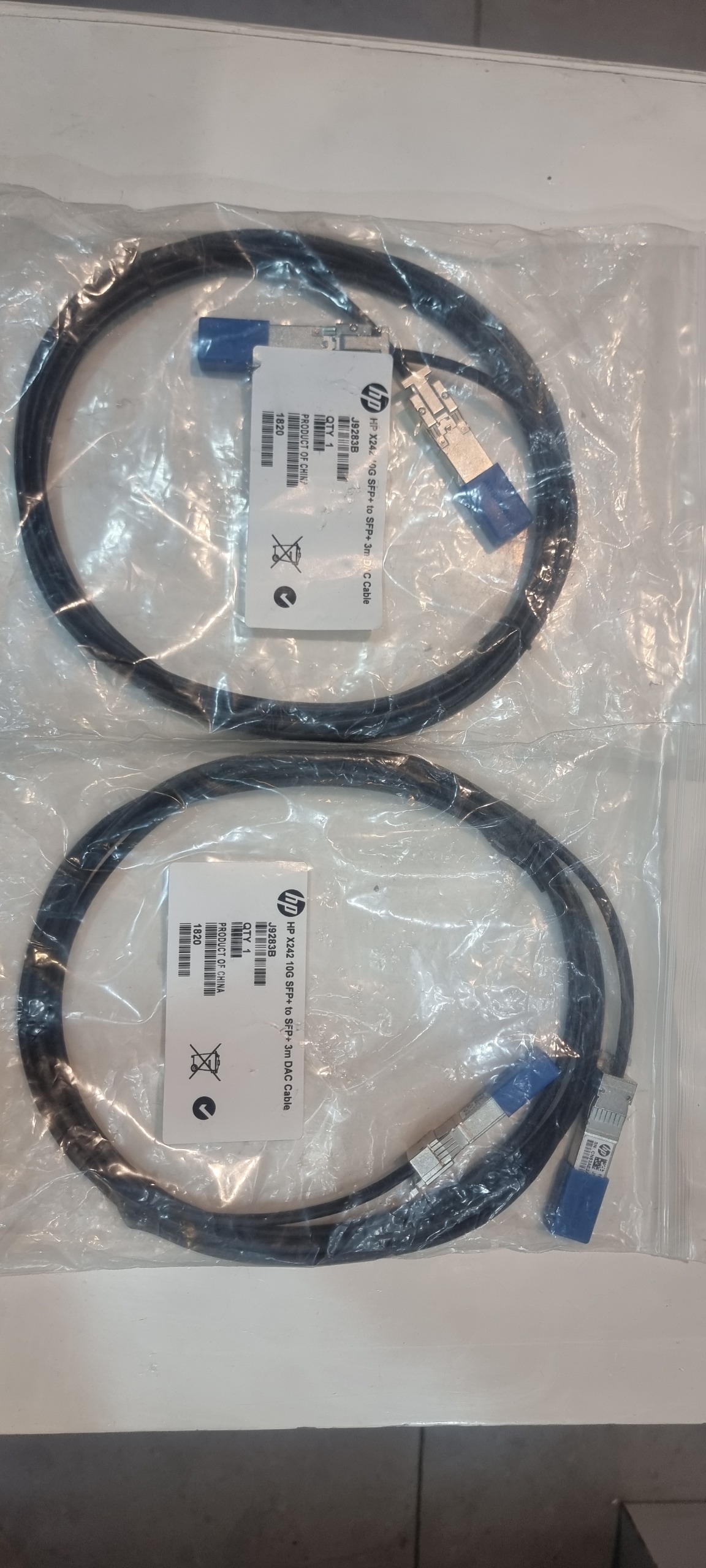 پچ کورد فیبر نوری اچ پی X242 SFP 3m J9283B