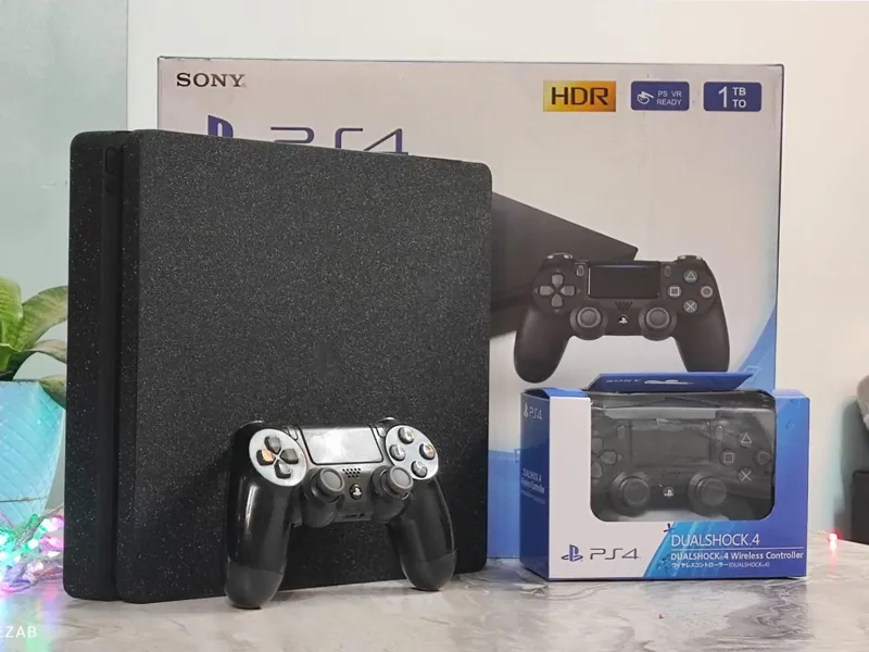 پلی استیشن ps4 slim 1tb کپی خور دو دسته آکبند
