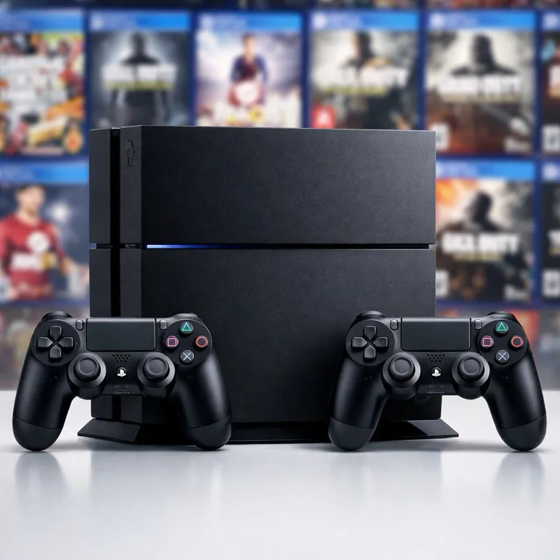 پلی استیشن ps4 fat کپی خور یک ترابایت دو دسته نو