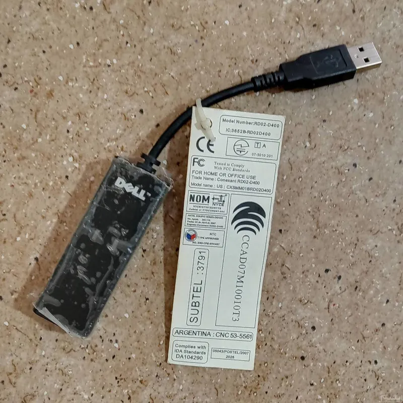 فکس و مودم USB برند Dell اورجینال