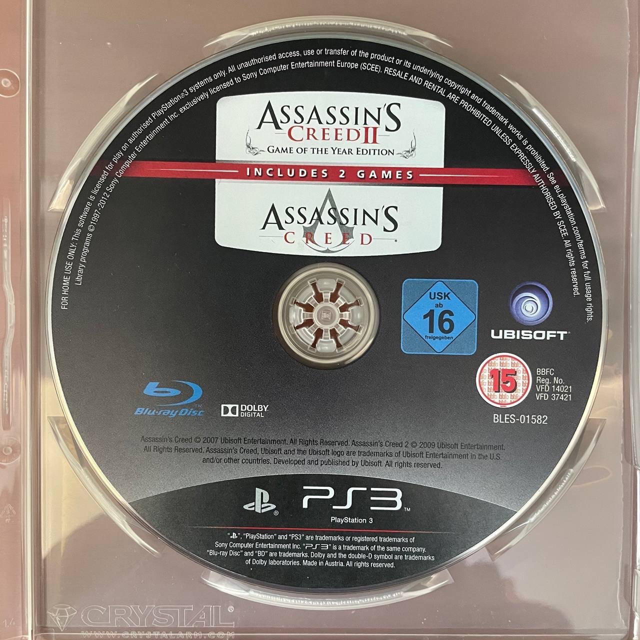 ASSASSINS CREED 1 2 GOTY DUAL PACK فقط دیسک