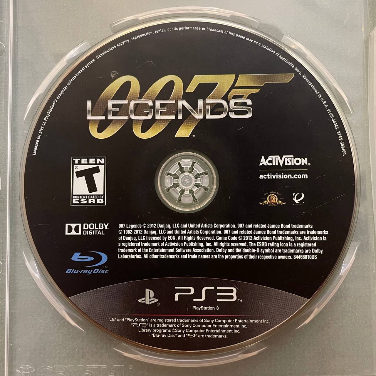 بازی فقط دیسک PS3 007 LEGENDS آمریکا