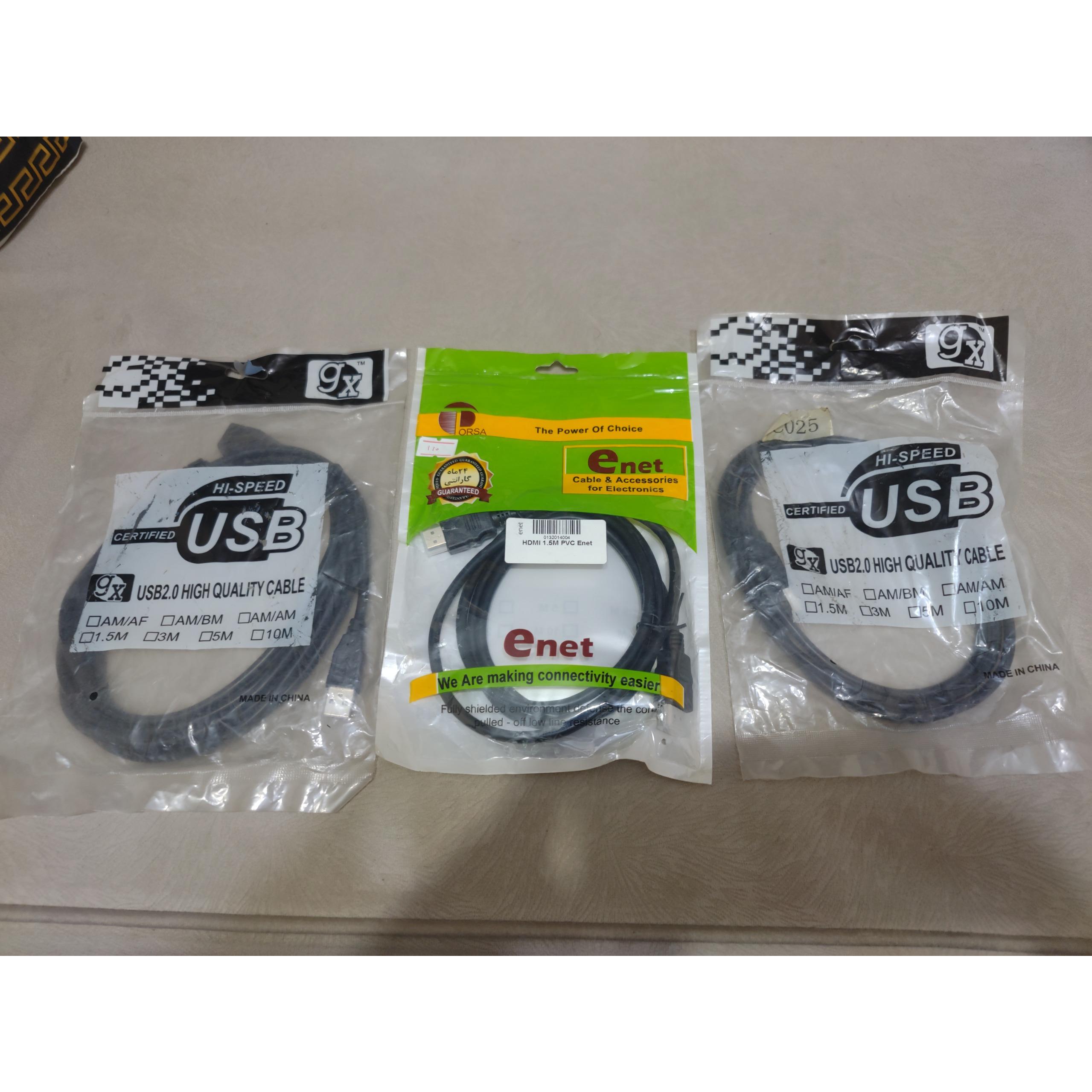 کابل افزایش usb و کابل hdmi