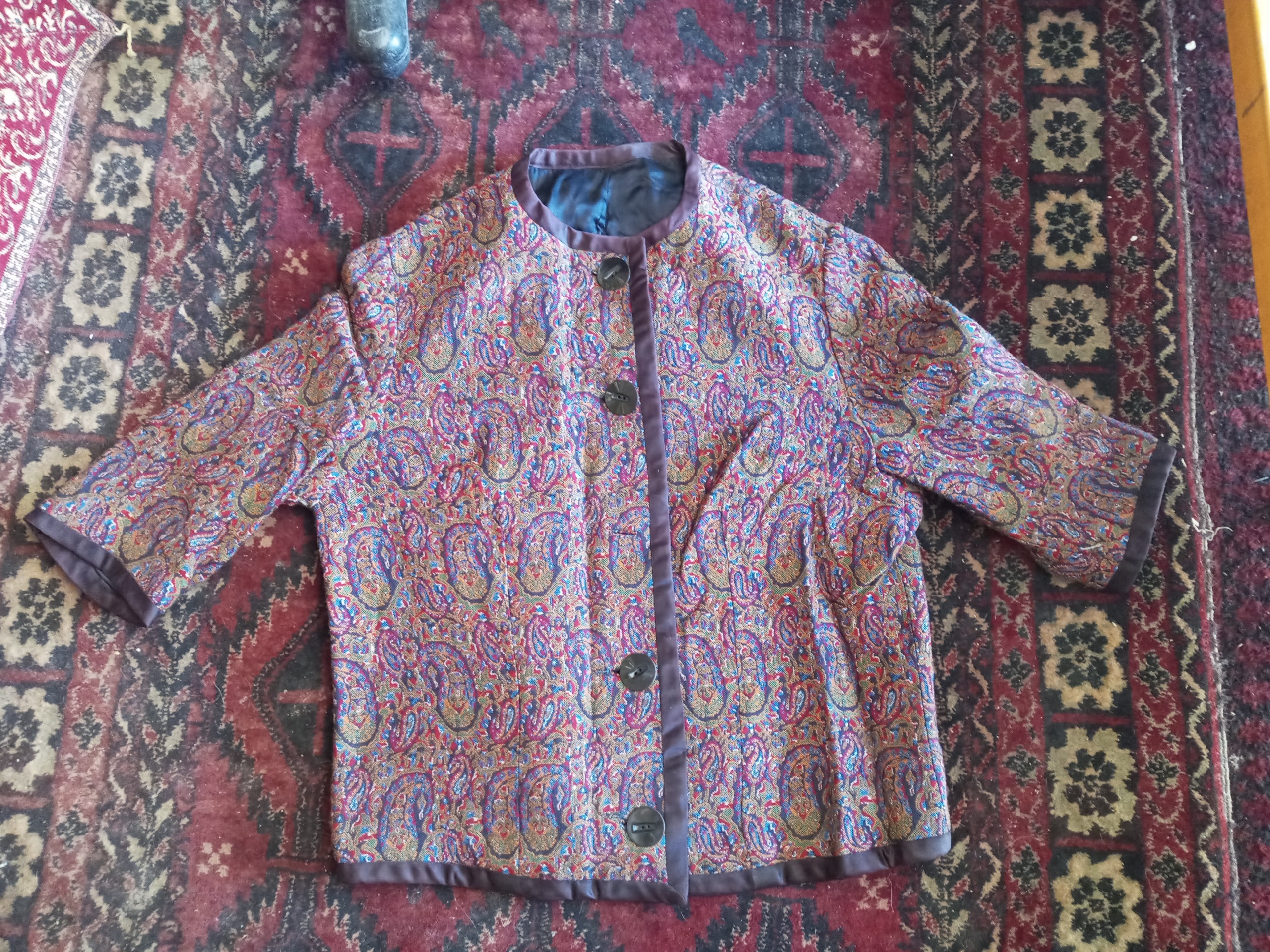 لباس زنانه قدیمی نایاب ترمه زیبا و کلکسیونی