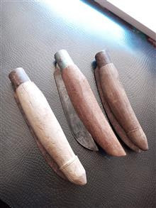 3چاقو قدیمی دستساز بزگ 29 سانتی