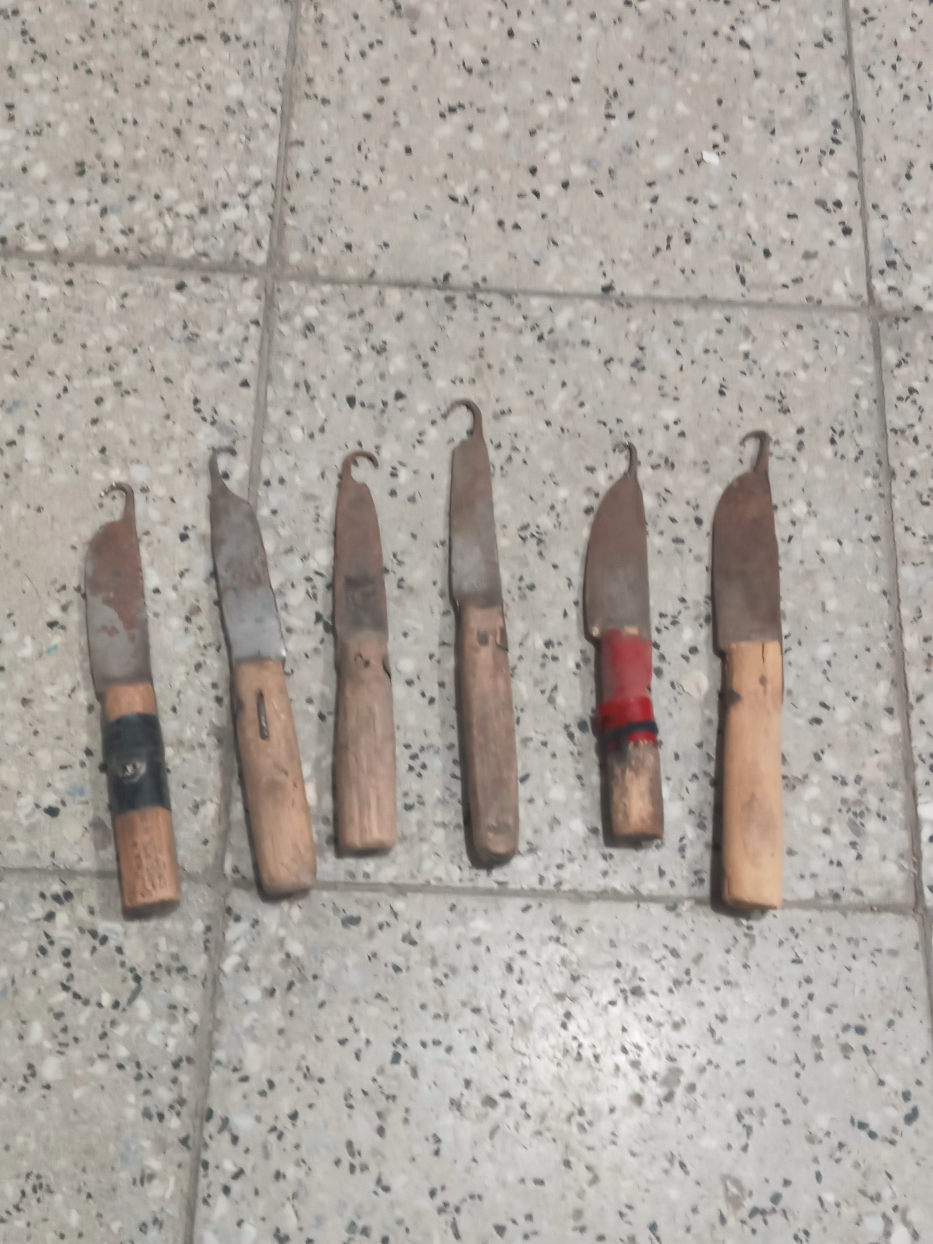 6 عدد قلاب  چنگ قالیبافی قدیمی دستساز