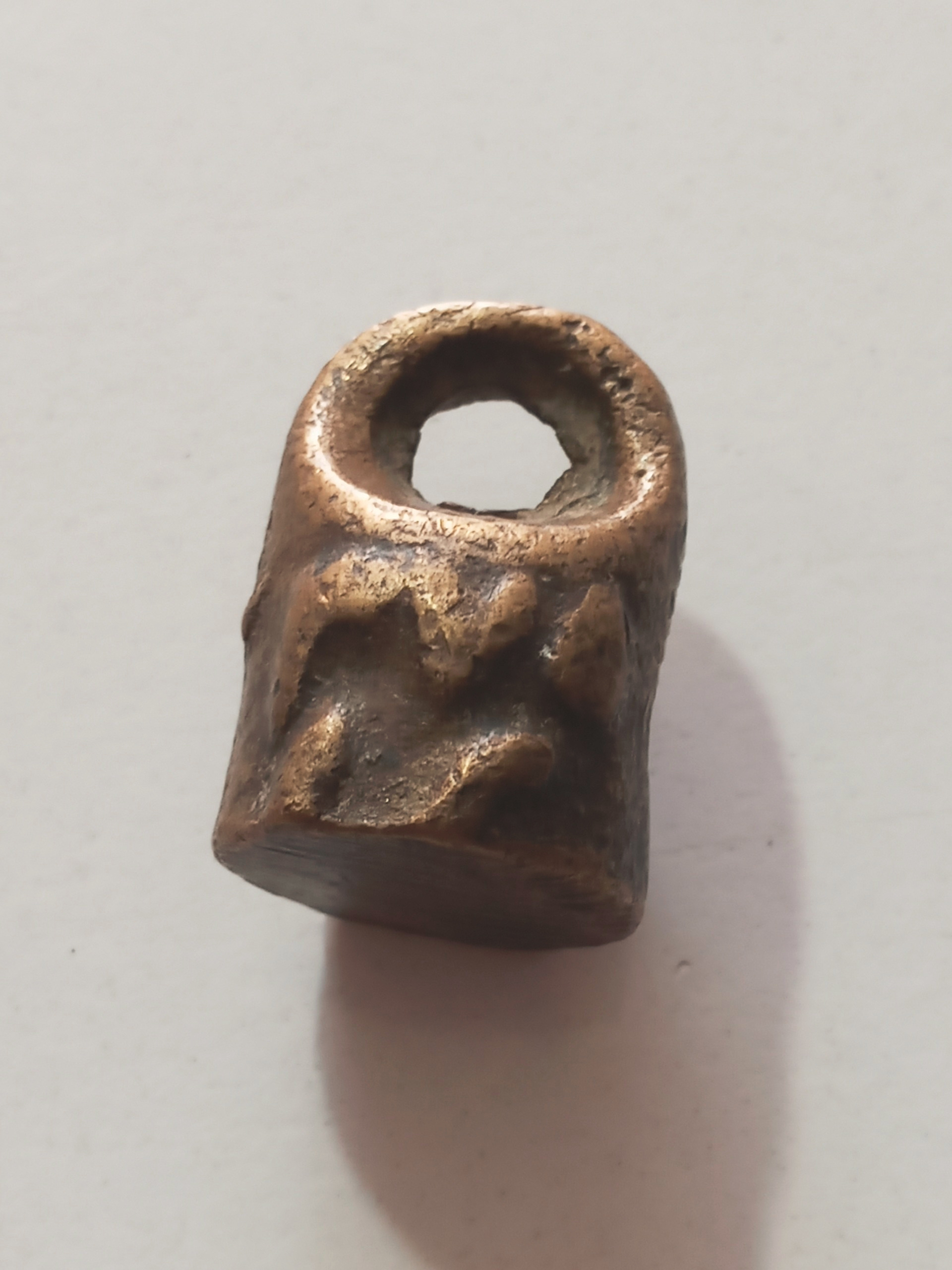 وزنه ترازو نیم سیری برنجی قدبمی 37/5 گرمی