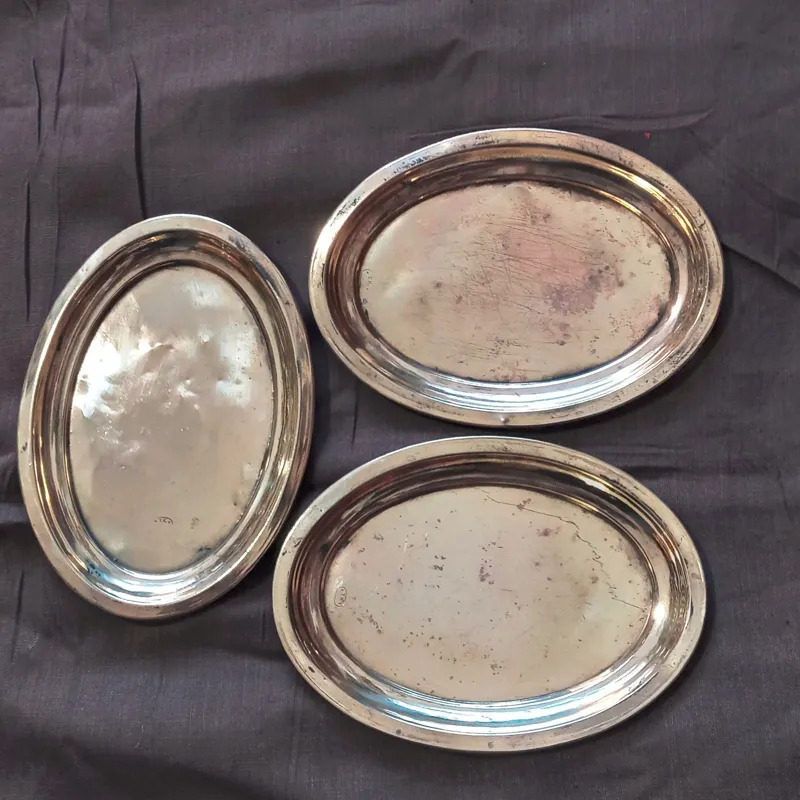 3 عدد سینی فرمایشی تک نفره روسی قدیمی