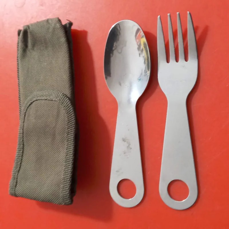 قاشق چنگال کوهنوردی قدیمی زیبا و کلکسیونی