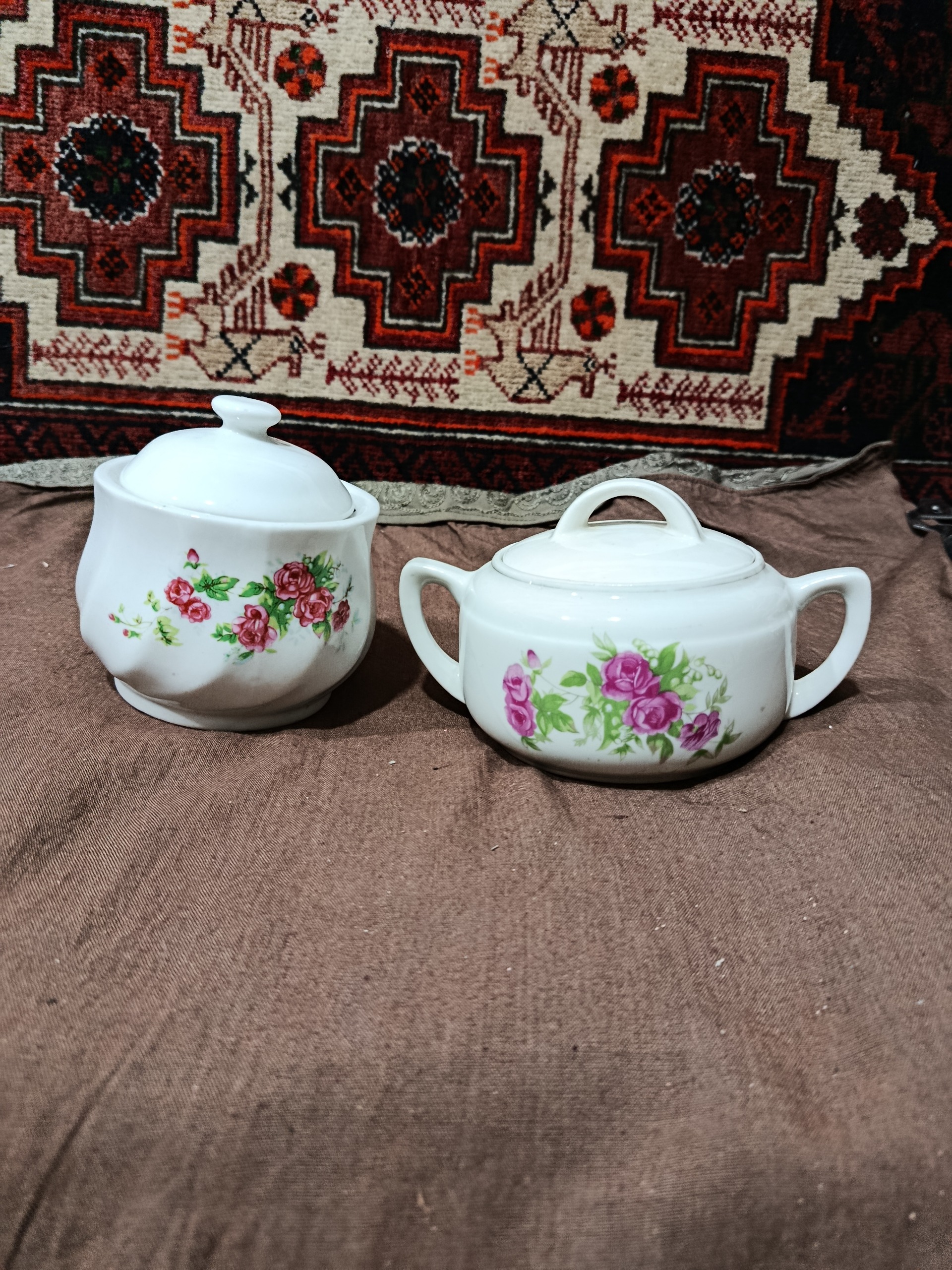 2 قندان قدیمی زیبا و کلکسیونی