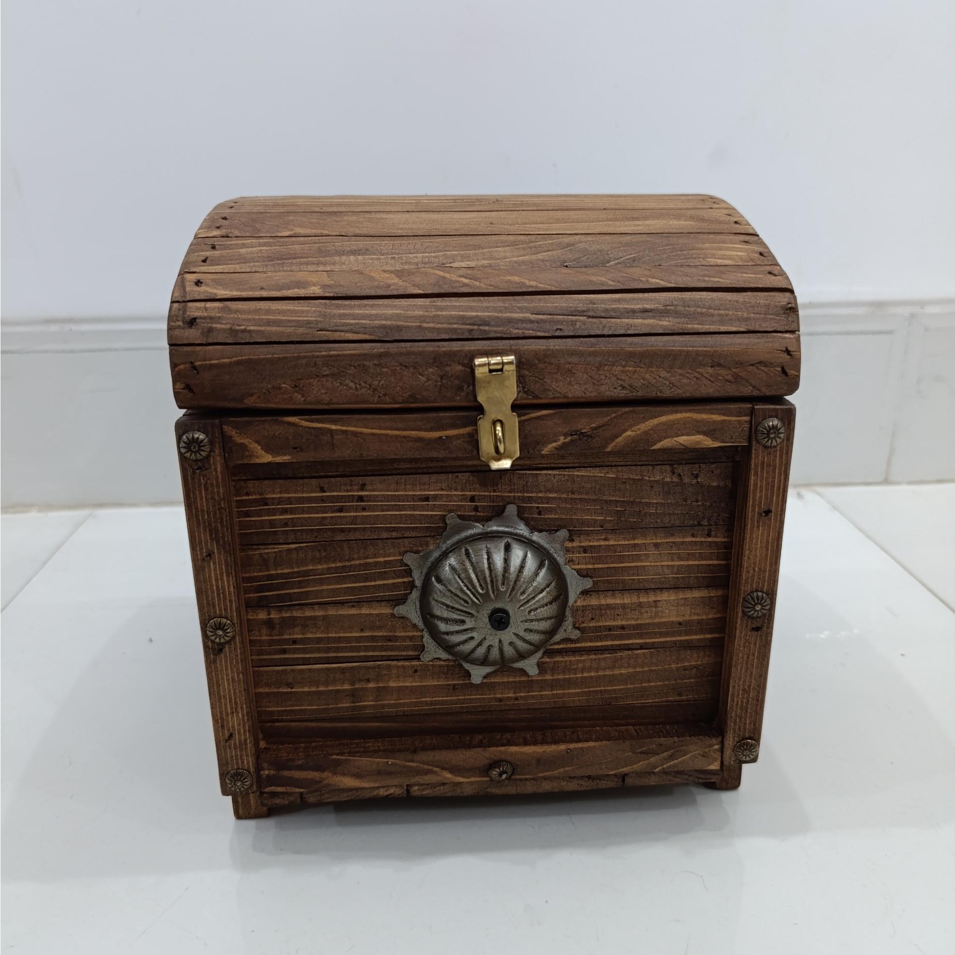 جعبه چوبی جواهرات دست ساخته (چوب روس)