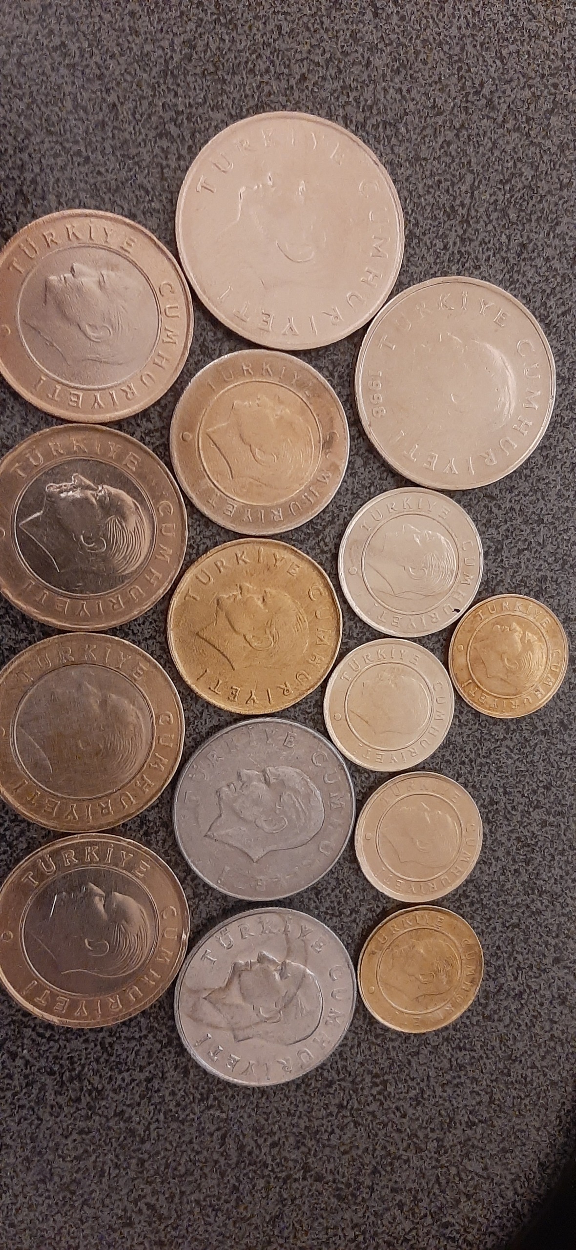 سکه قدیمی عراقی و ترکی