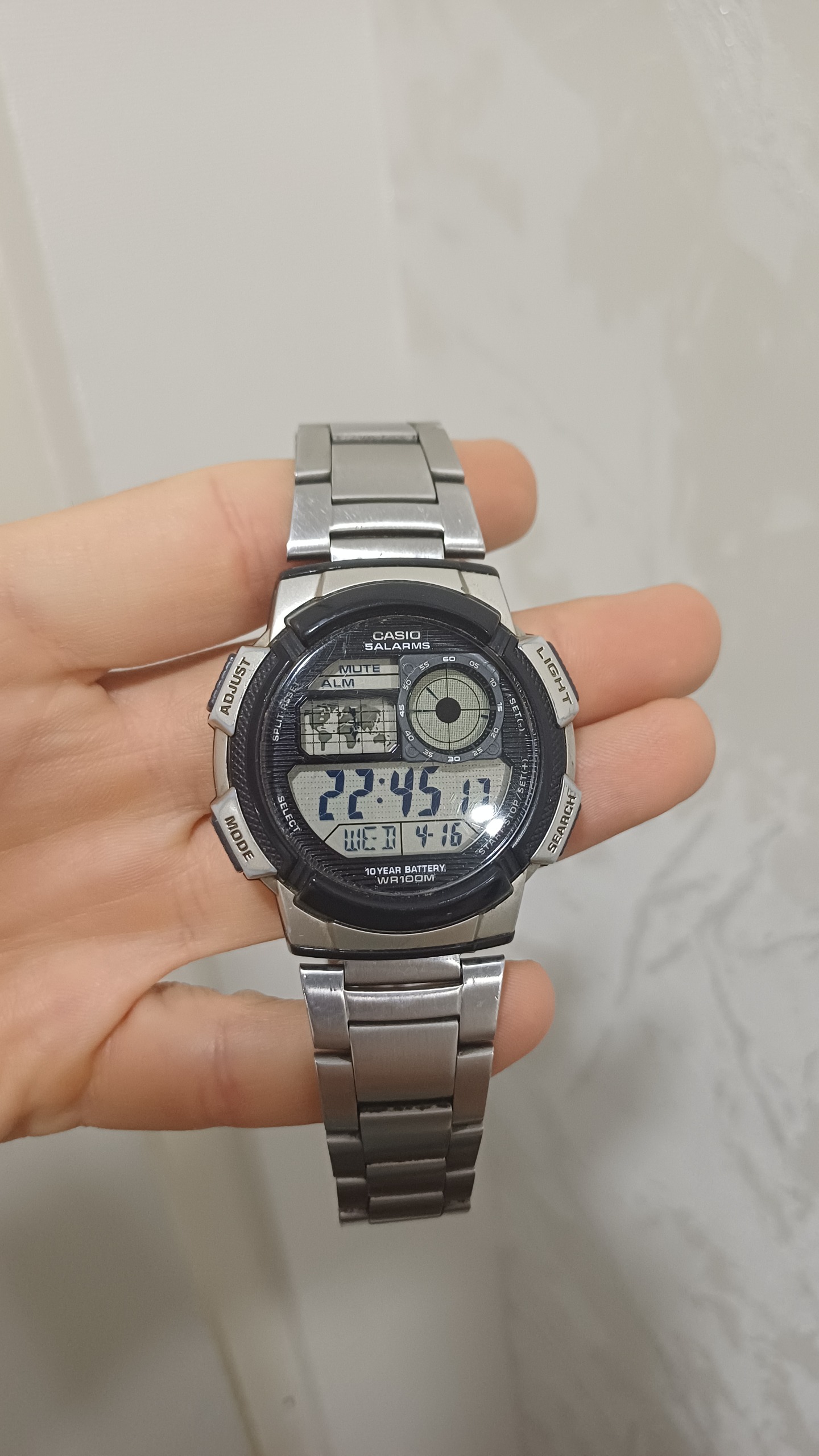 ساعت مچی دیجیتال کاسیو world time