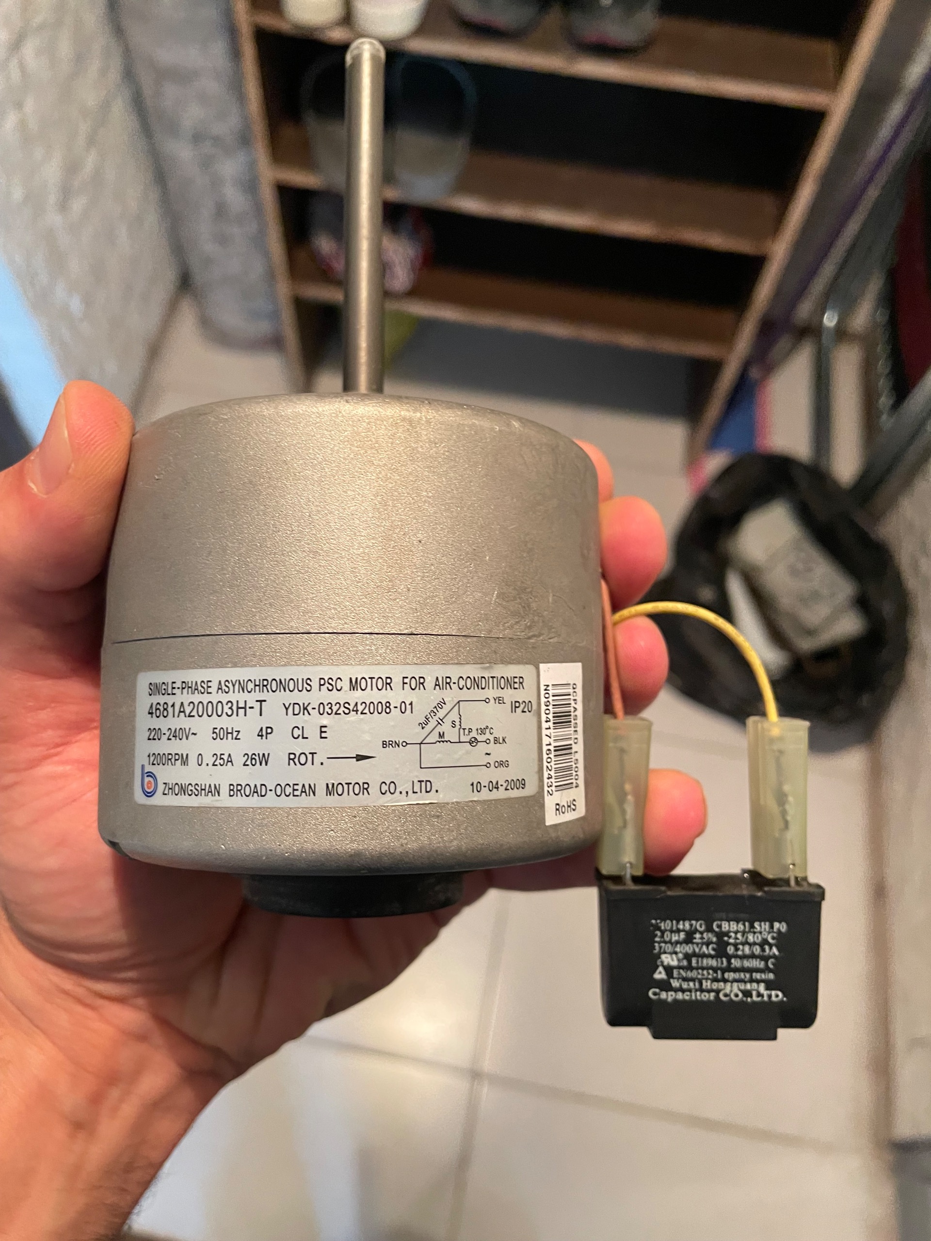 موتور تکفاز اسنکرون خازن دار