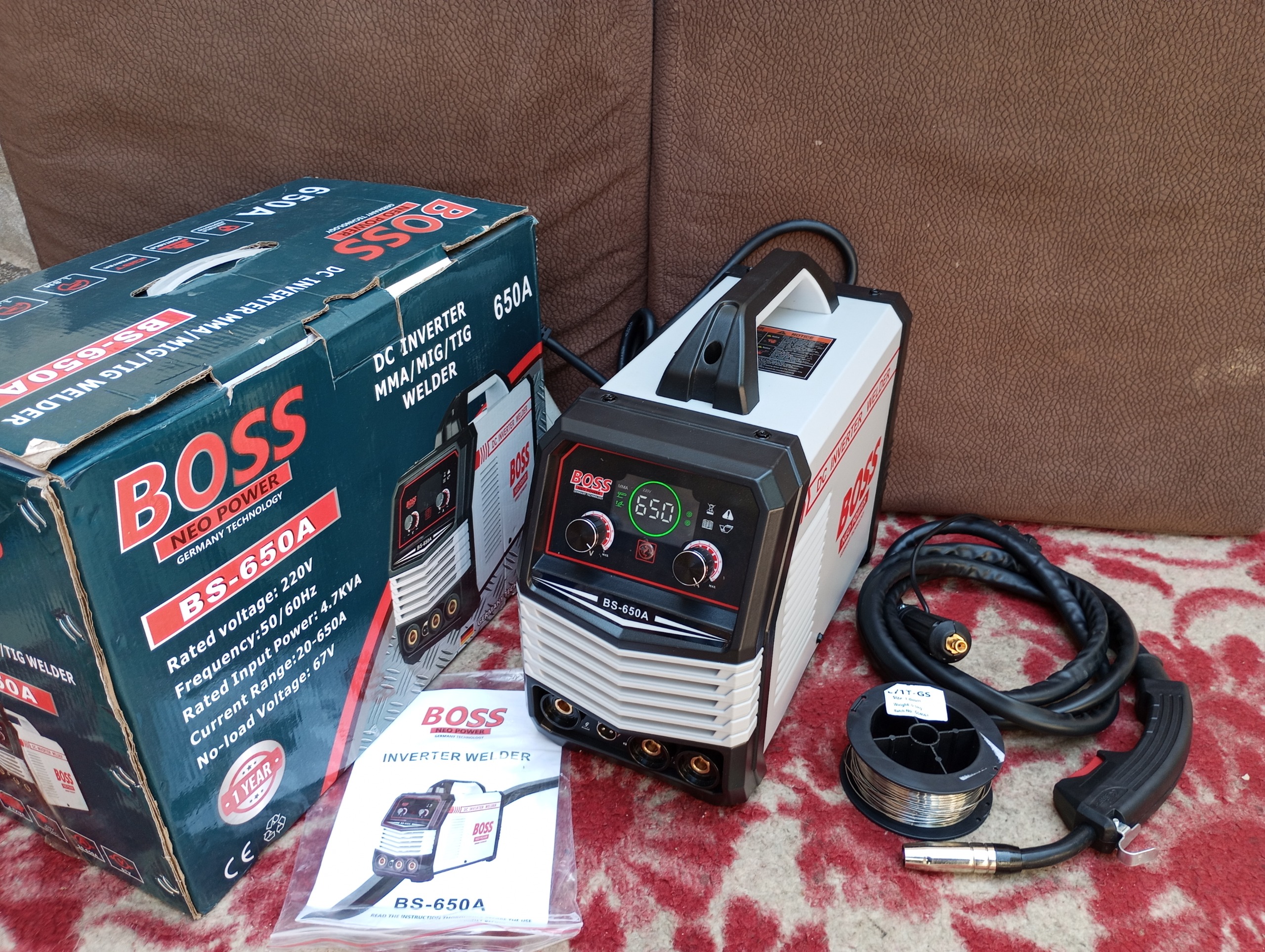 اینورتر جوشکاری CO2 و MMA و آرگون میگ 650 باس