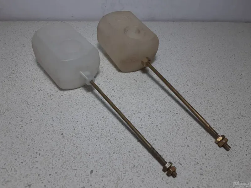 شناور میله برنجی توالت فرنگی کد 605