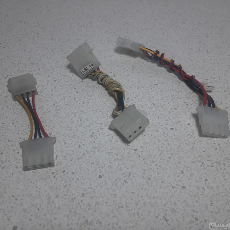 سه عدد کابل افزایش طول برق چهار پین IDE کد 261