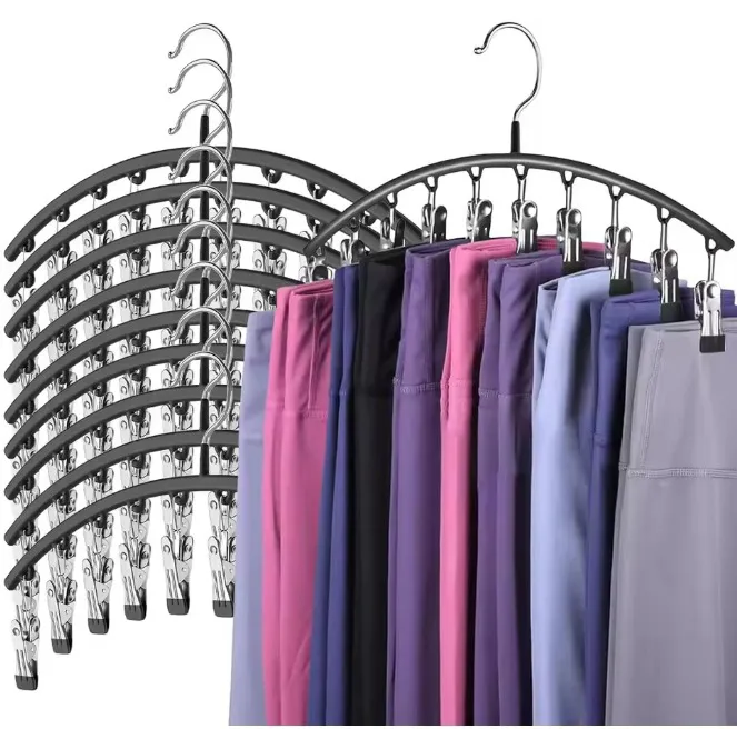 آویز چندکاره لباس با 10 گیره فلزی مقاوم