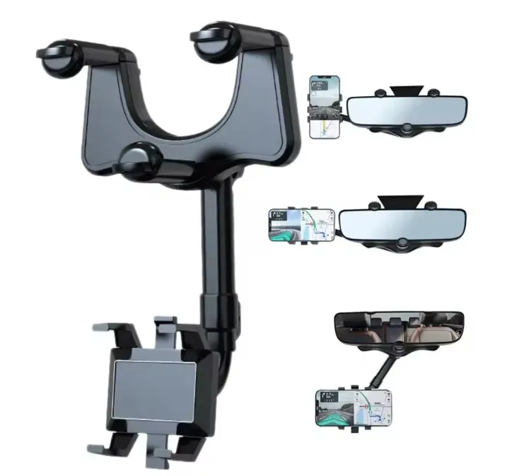 هولدر موبایل با قابلیت بسته شدن به آینه خودرو