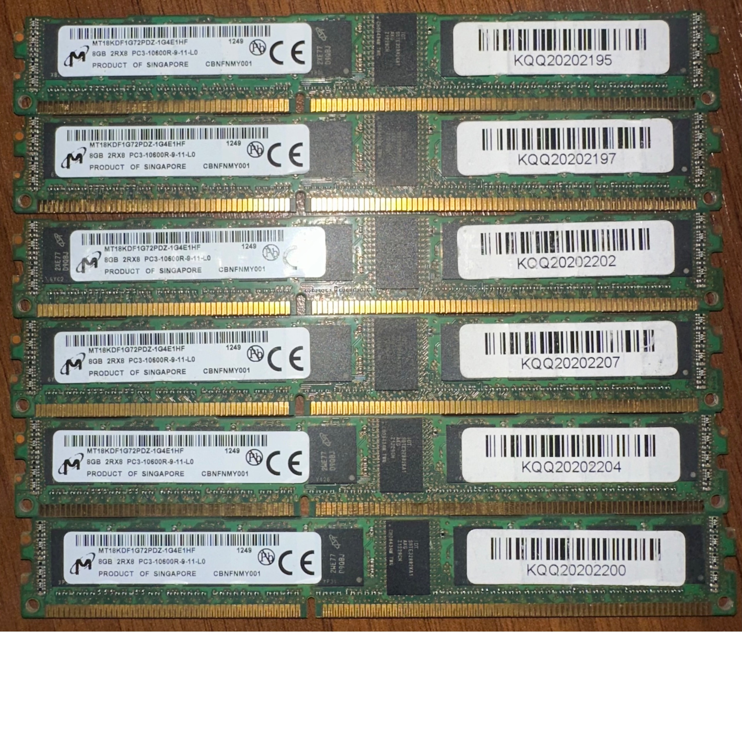 رم سرور 8g pc3-10600r