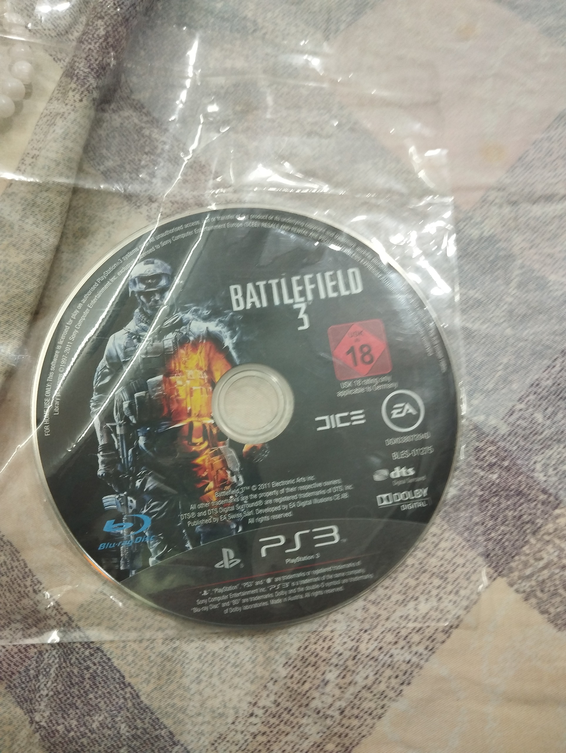 بازی بتلفیلد 3 نایاب ps3