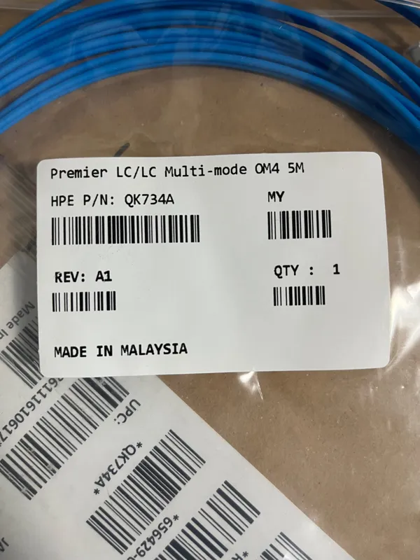 4 عدد کابل فیبر نوری HPE OM4 FC 5m QK734A