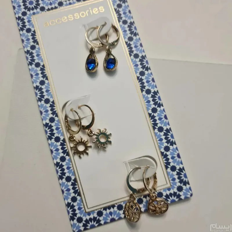پک گوشواره حلقه ای 3جفت