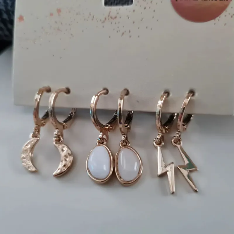 پک گوشواره با سنگ کریستال