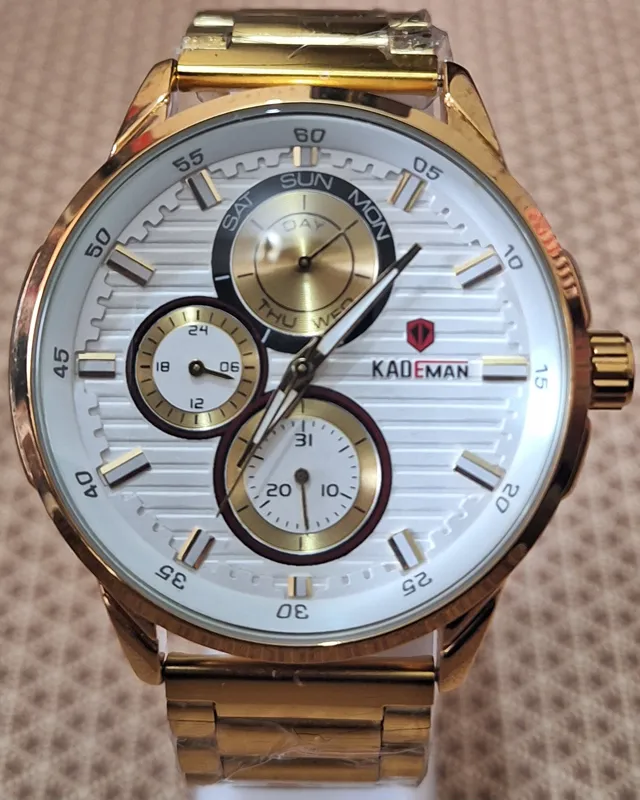 ساعت سه موتوره مردانه KADEMAN