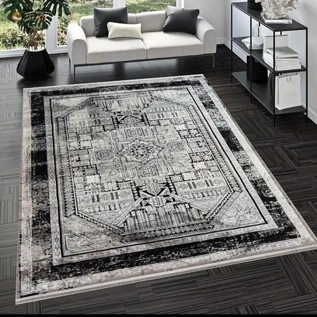 فرش ماشینی ابریشم کاشان