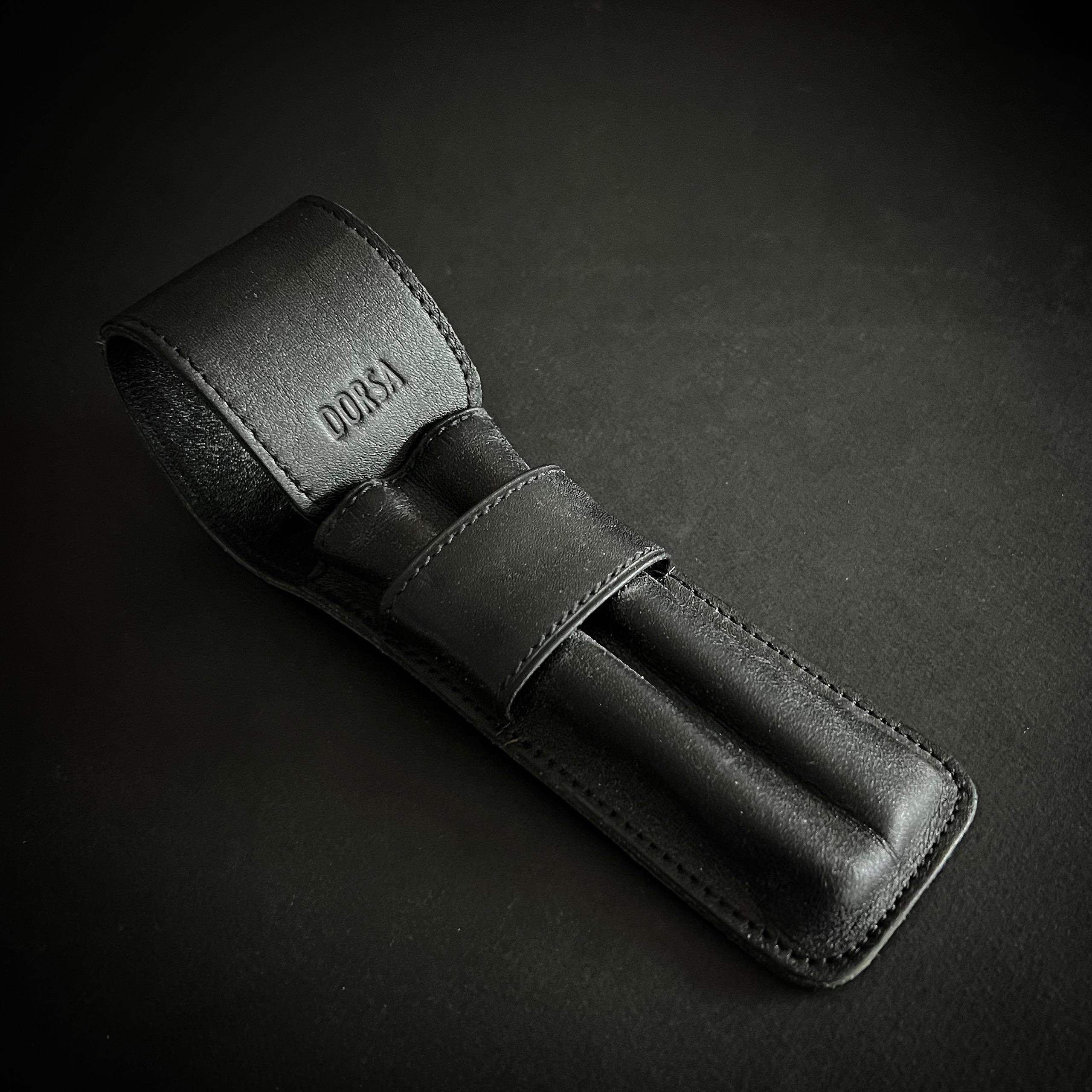 کیف و غلاف تمام چرم طبیعی قلم 2عددی DORSA