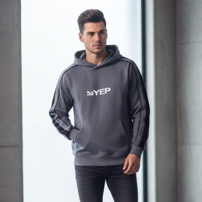 هودی مردانه دورس سه نخ پنبه قواره دار