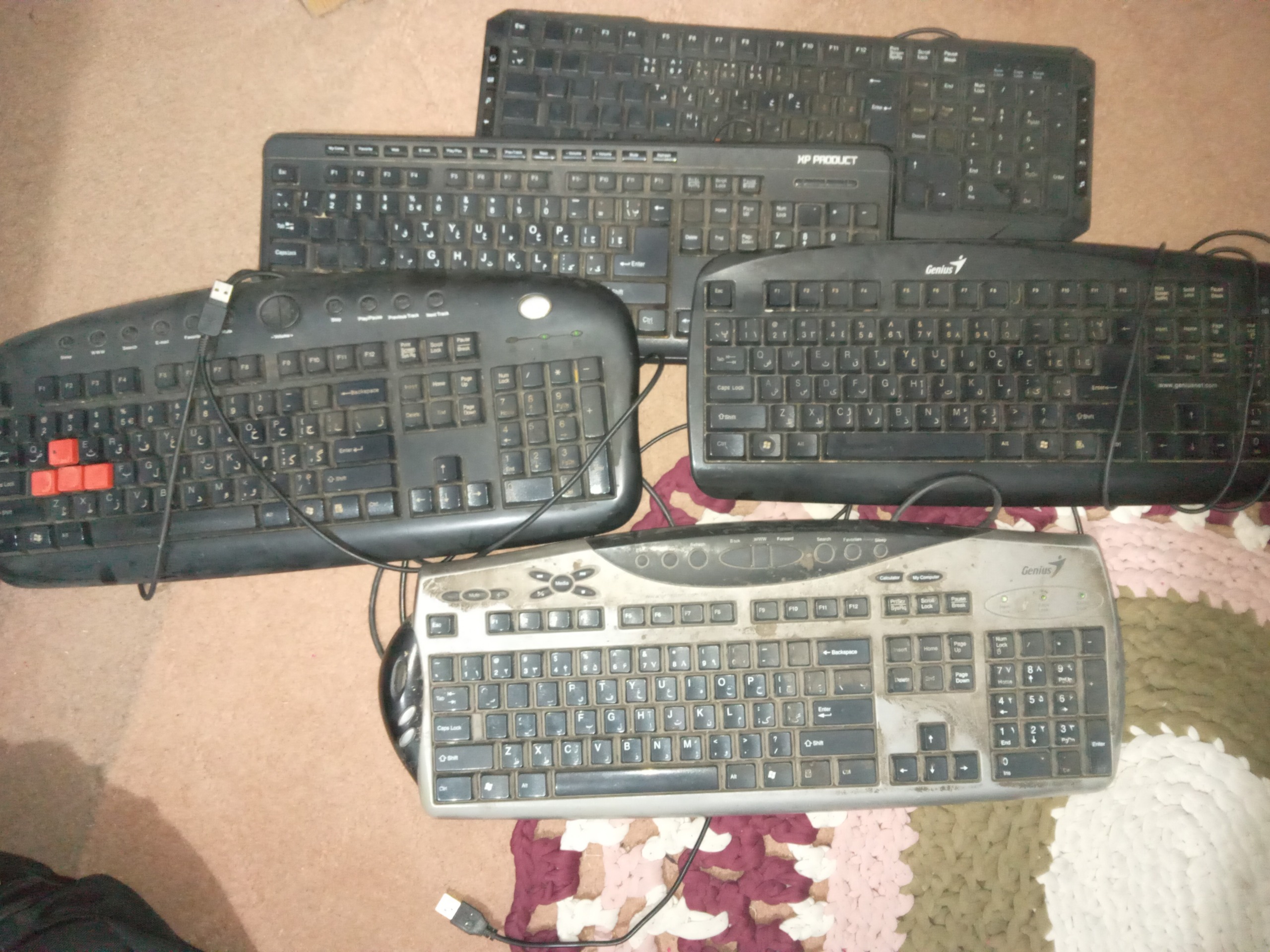 پنج عدد کیبورد A4tech