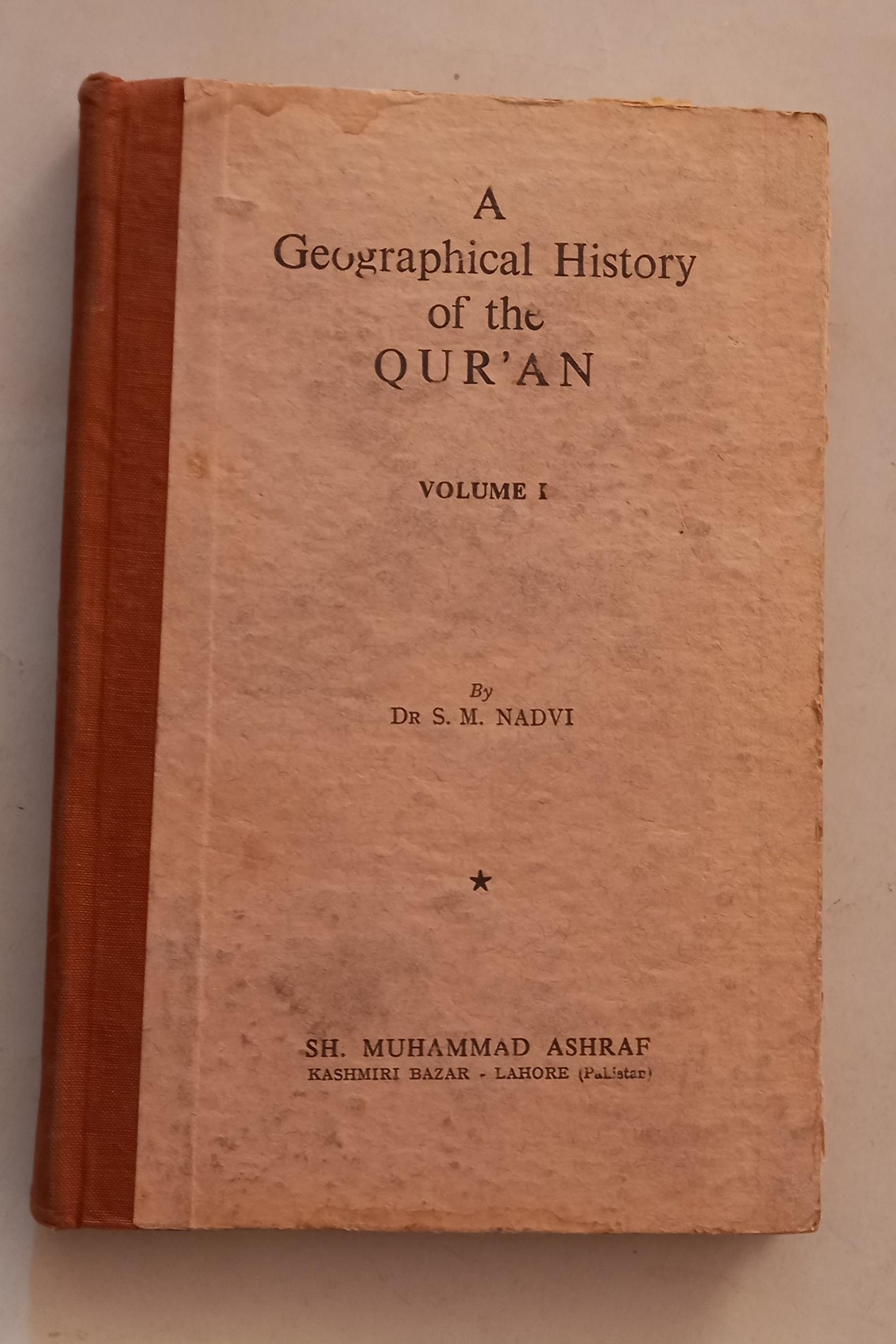 A Geographical History of Quran چاپ لاهور
