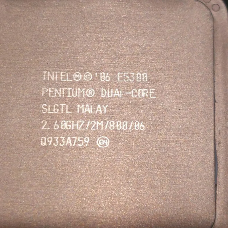 Cpu intel E5300