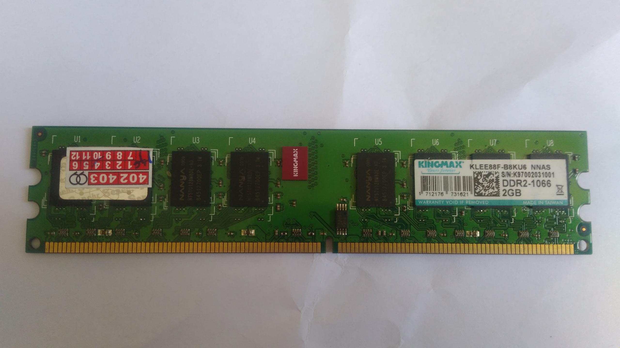 رم دسکتاپ DDR2 کینگ مکس 1066 مگاهرتز 2 گیگابایت
