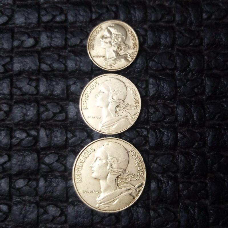 3سکه 20-10-5 سنتیم فرانسه 1979