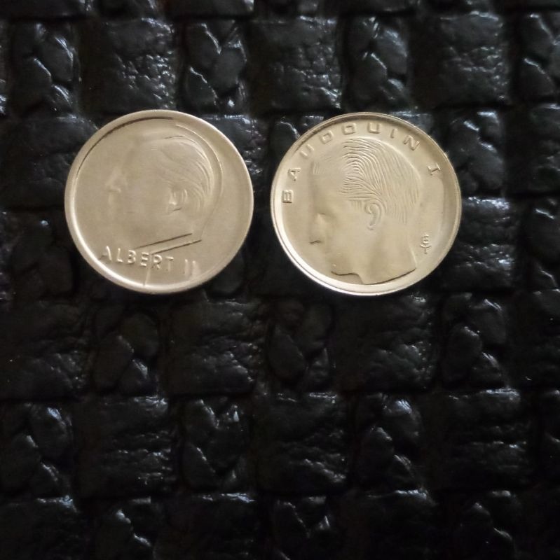 2سکه 1فرانک متفاوت بلژیک