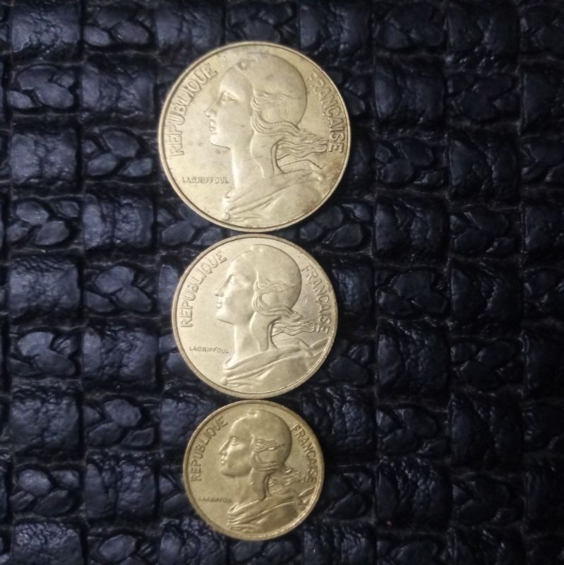 3سکه 20-10-5 سنتیم فرانسه 1979